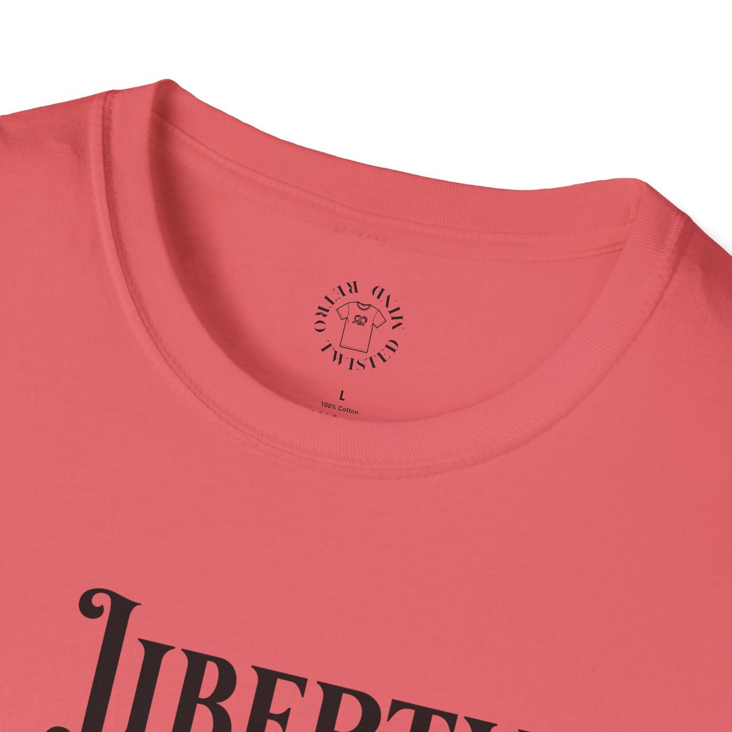 Liberty or Nothing Skull T-Shirt | Unisex Softstyle Tee for Independence Day & Patriotic Celebrations
