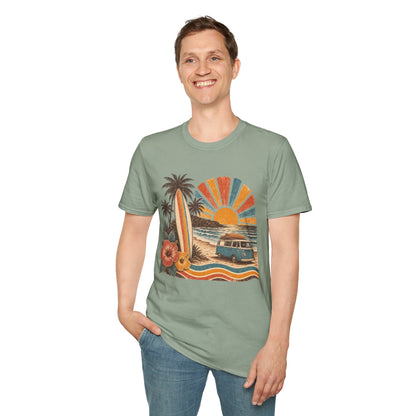 Retro Surf Sunset T-Shirt