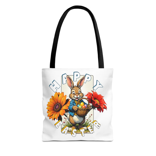 Happy Easter Bunny Tote Bag - Perfect Spring Accessory, Easter bunny