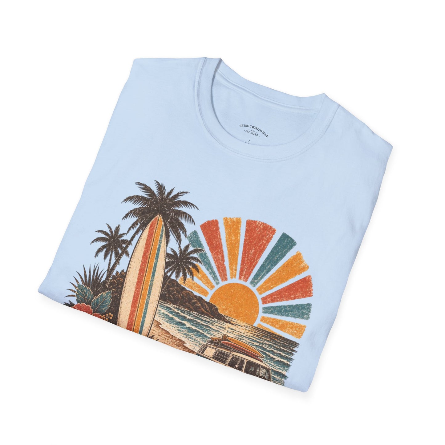 Retro Surf Sunset T-Shirt