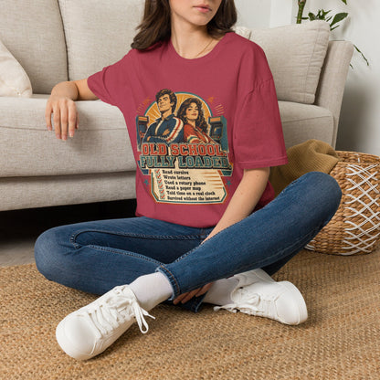 T-Shirt — Retro 'Old School' Arcade Couple Vintage Gamer Tee