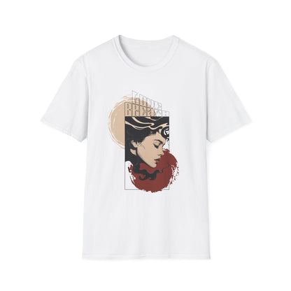 T-Shirt — Vintage Art Nouveau Woman Graphic Tee (Brave)