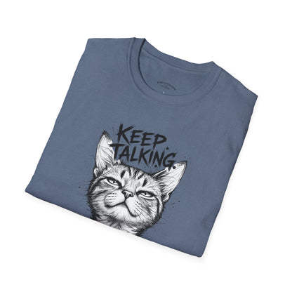 Keep Talking I'm Taking Notes Cat T‑Shirt