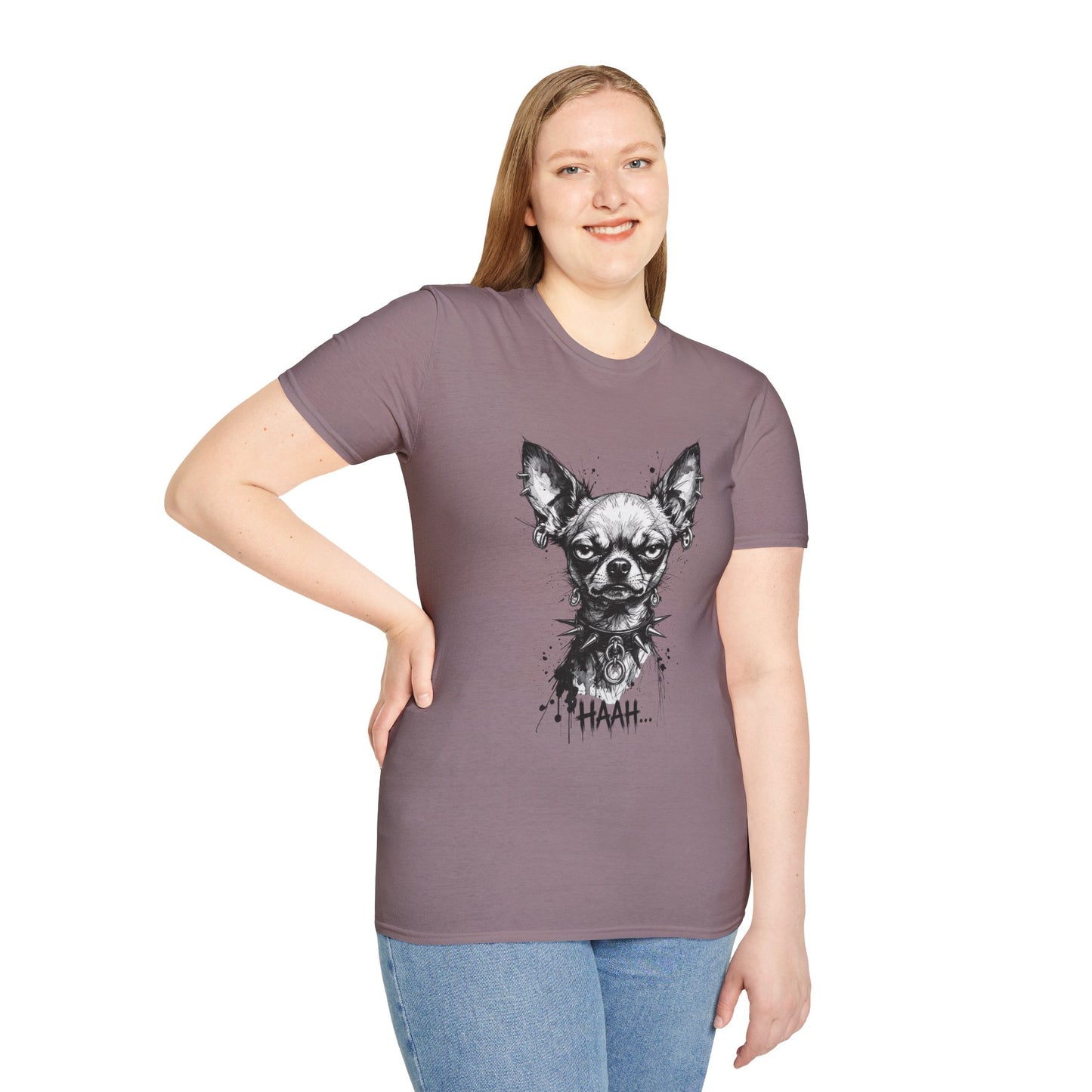 Chihuahua Portrait T‑Shirt — Expressive Black & White Dog Art Tee