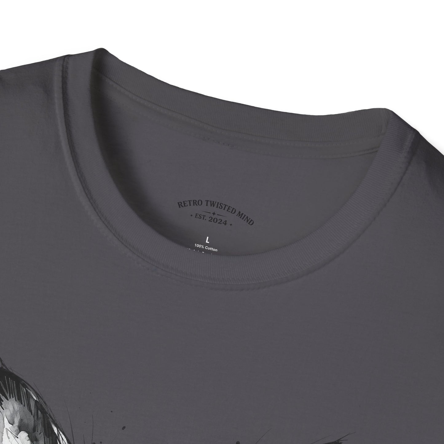 Chihuahua Portrait T‑Shirt — Expressive Black & White Dog Art Tee