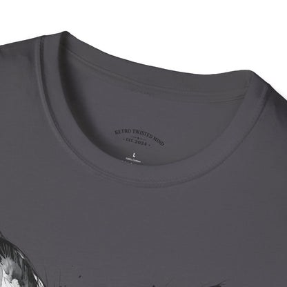 Chihuahua Portrait T‑Shirt — Expressive Black & White Dog Art Tee