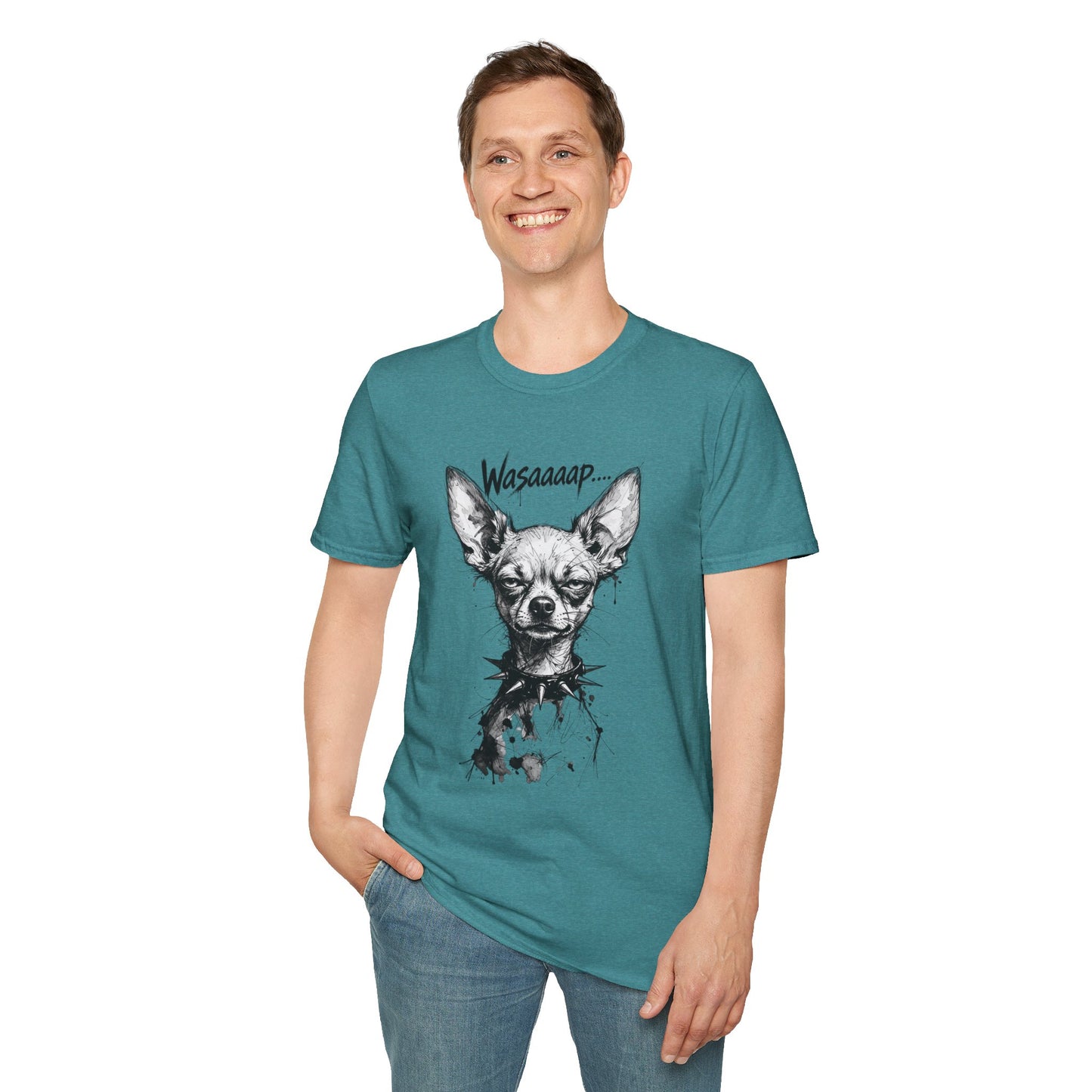 Chihuahua 'Wasaaaap' Graphic T-Shirt — Funny Dog Tee for Pet Lovers