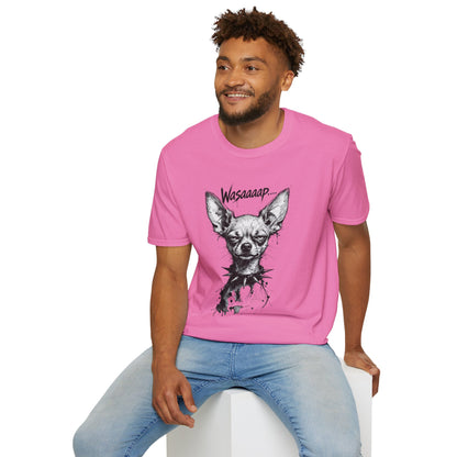 Chihuahua 'Wasaaaap' Graphic T-Shirt — Funny Dog Tee for Pet Lovers