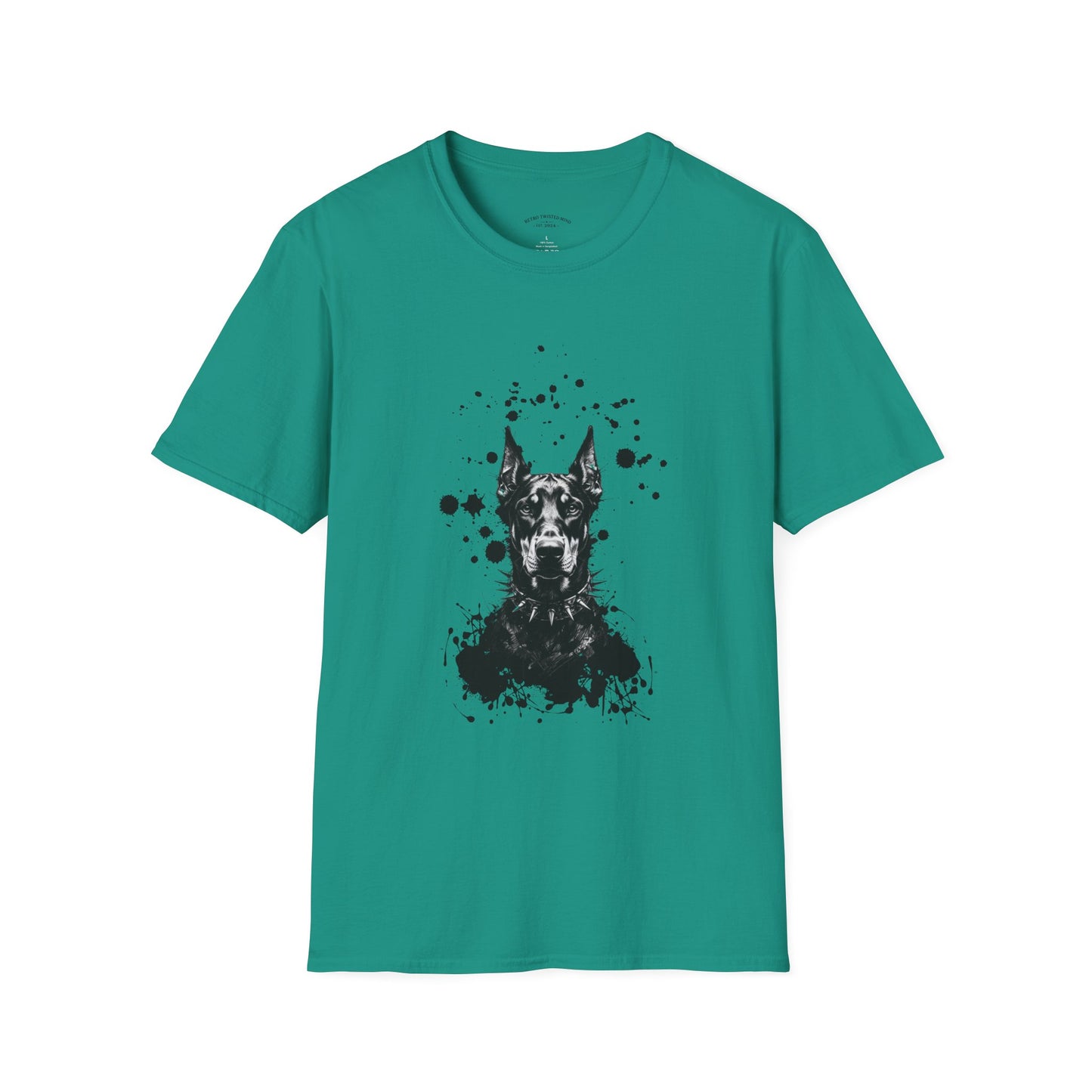 Doberman Ink Splatter T-Shirt