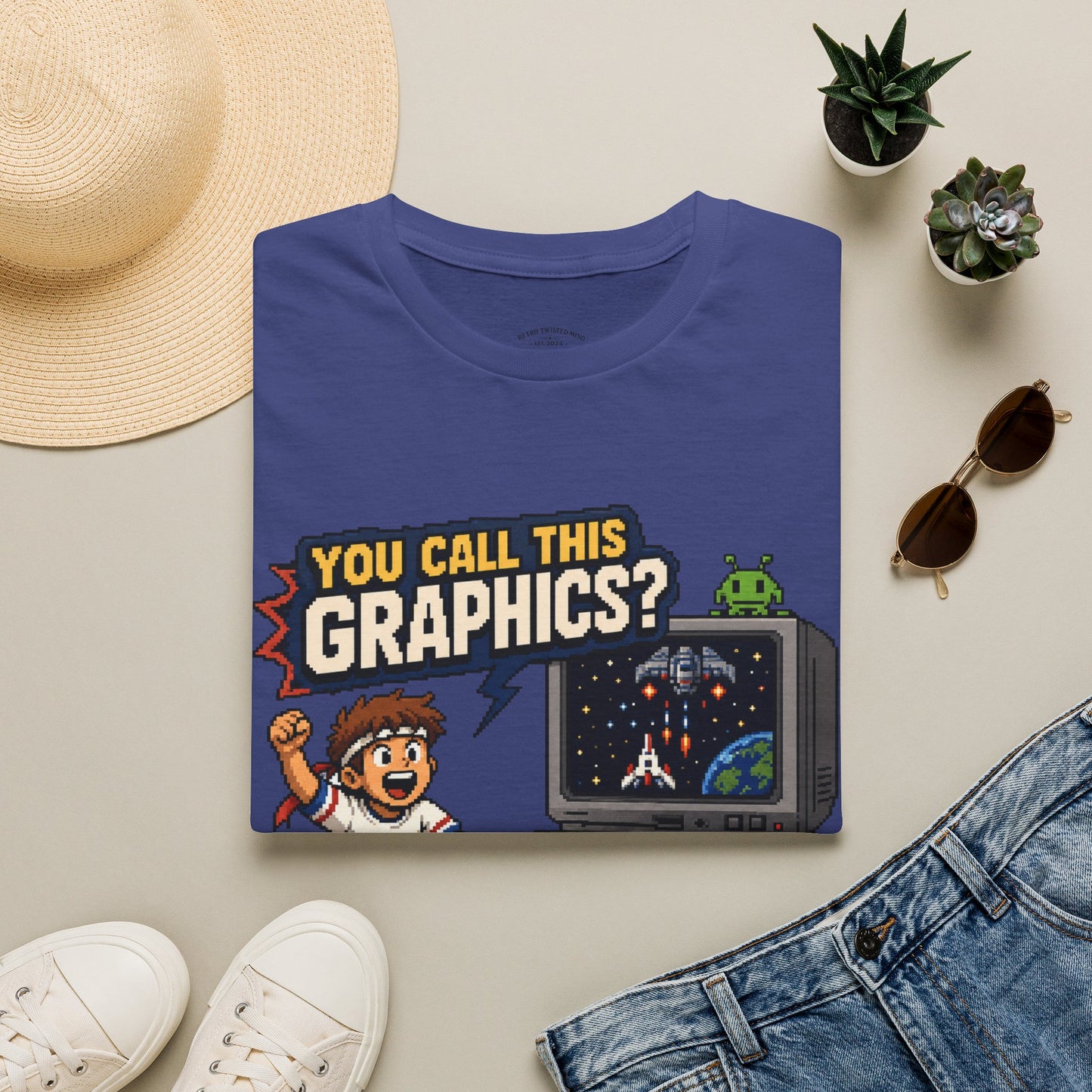 T-Shirt — "You Call This Graphics?" Retro Gamer Vintage Video Game Tee