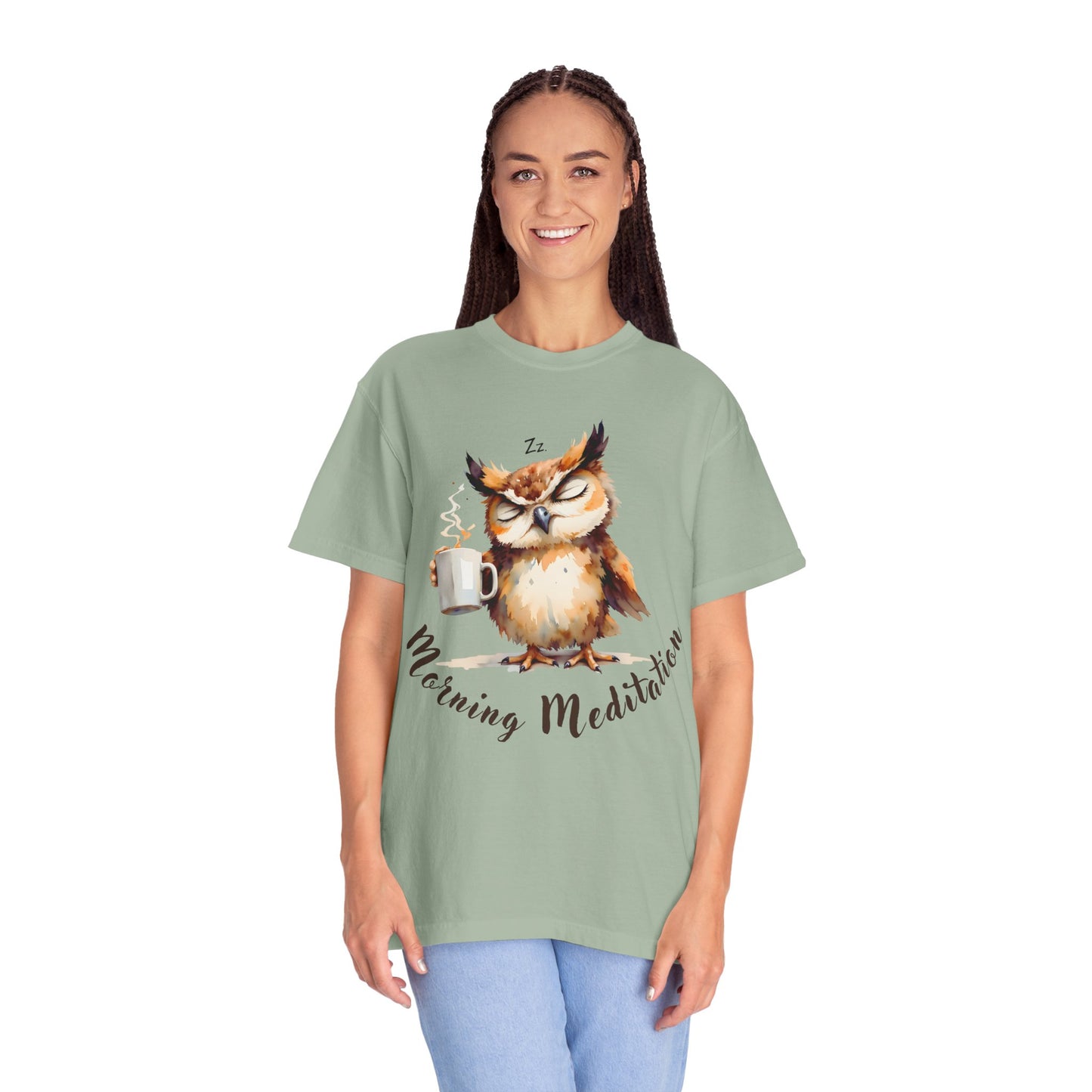 Morning Meditation Owl T-Shirt