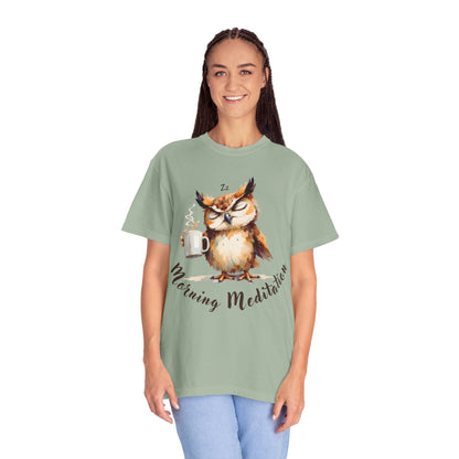 Morning Meditation Owl T-Shirt