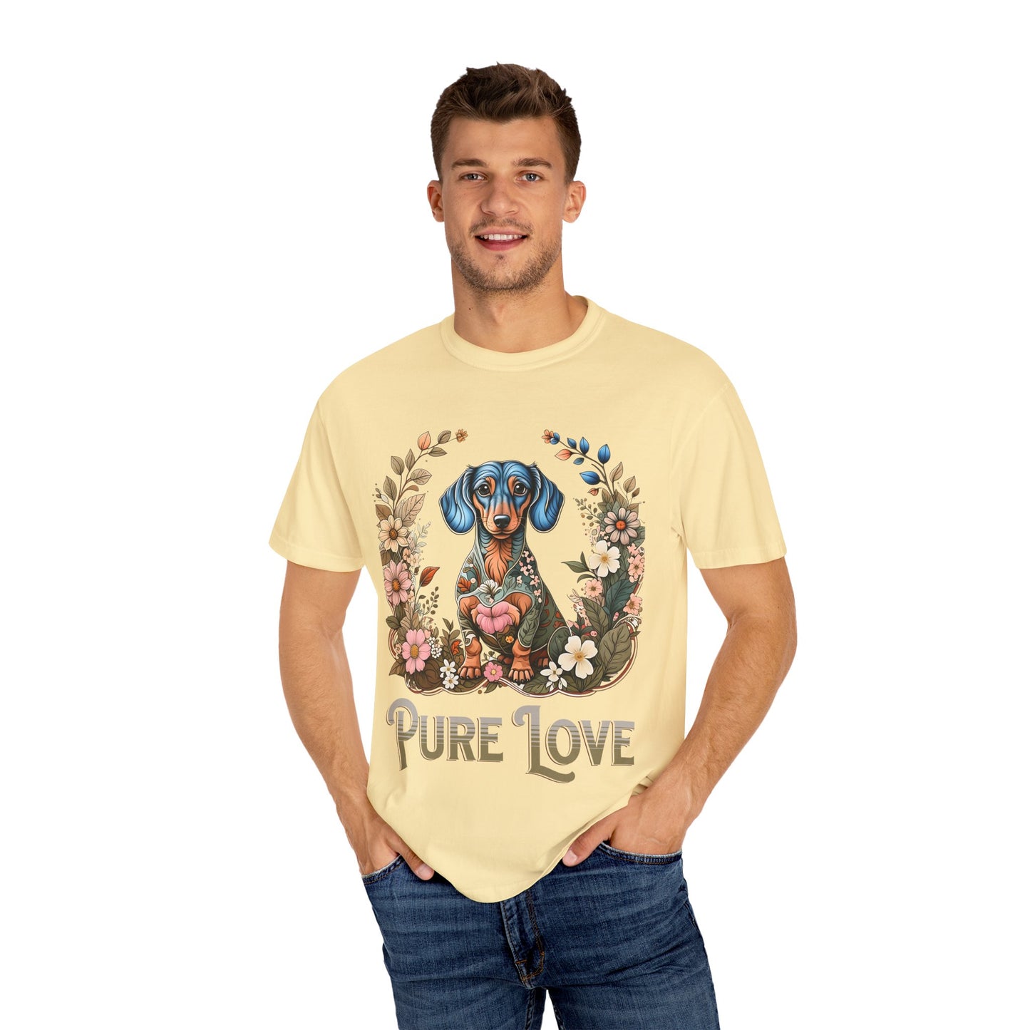 Pure Love Dog T-Shirt | Unisex Garment-Dyed Tee for Pet Lovers