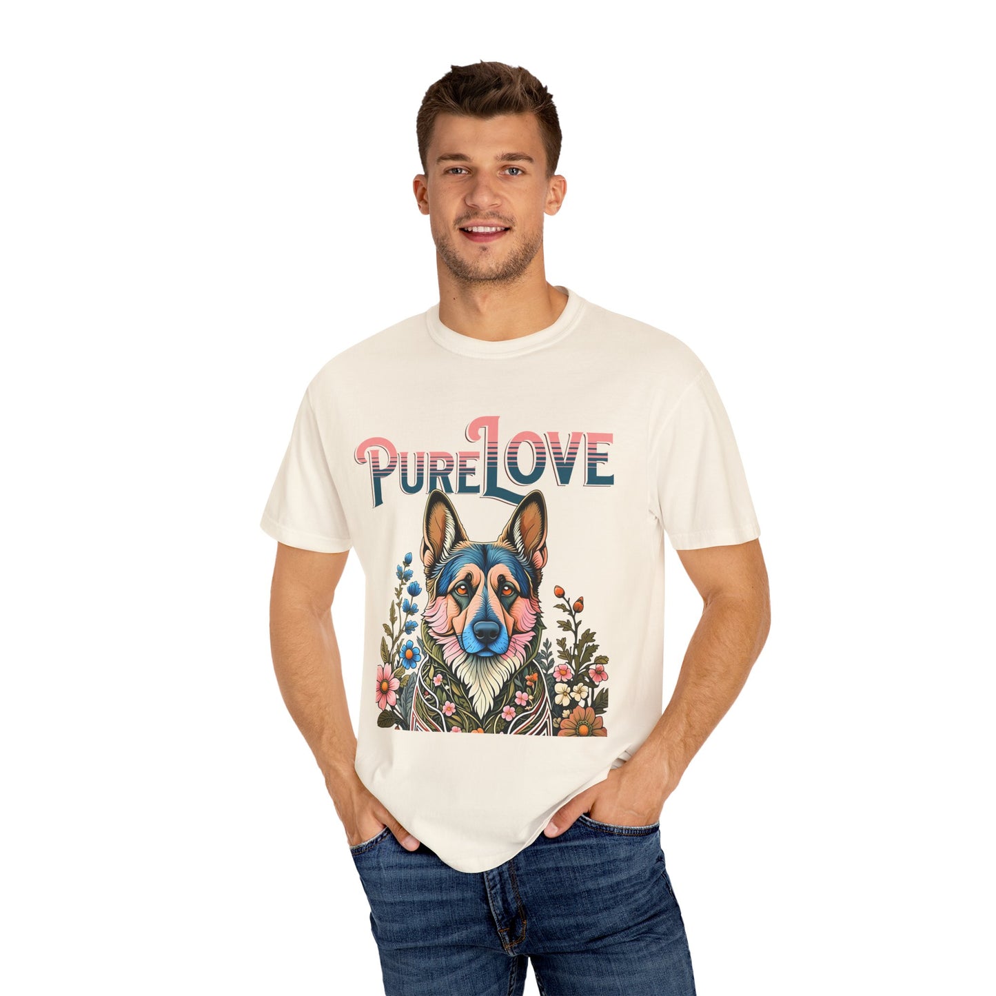 Pure Love Dog Graphic Unisex T-Shirt - Perfect Gift for Pet Lovers