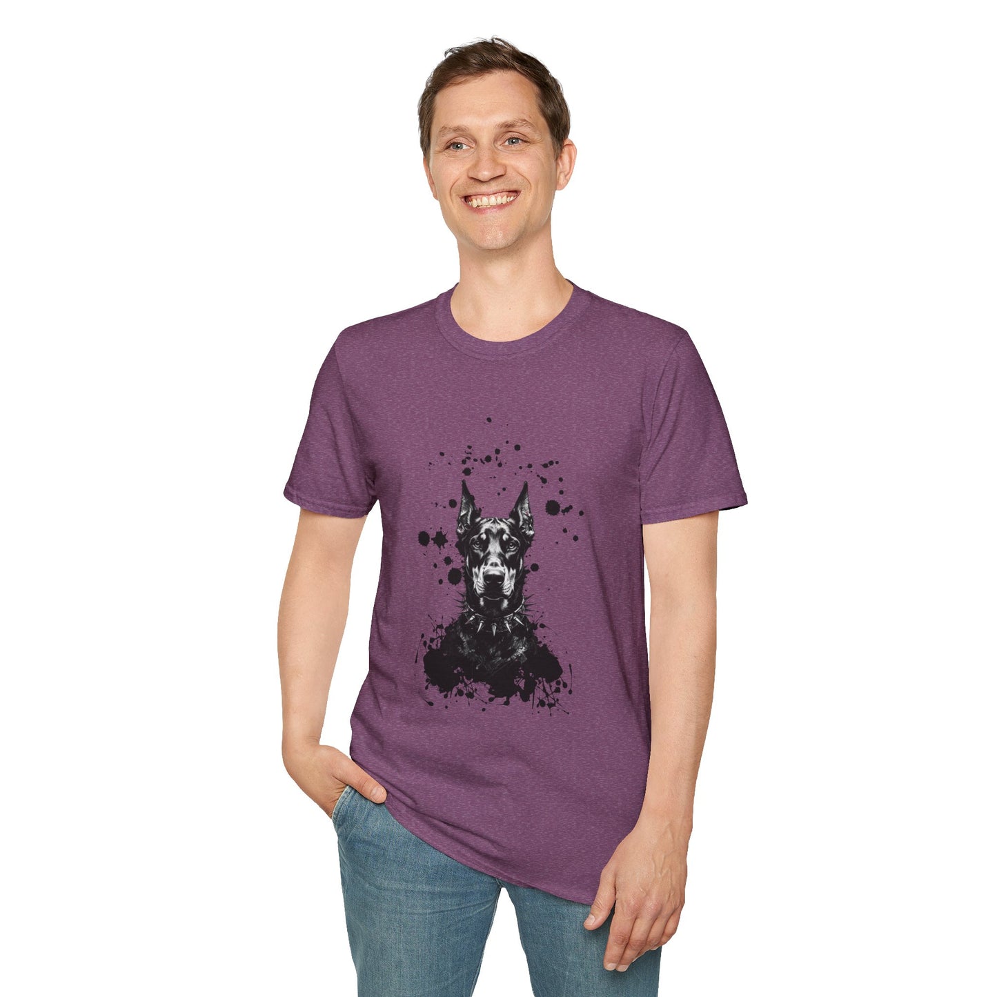 Doberman Ink Splatter T-Shirt