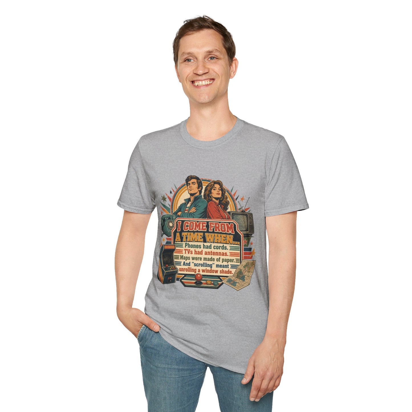 Vintage Road Trip T-Shirt — "I Come From A Time When" Retro Couple Graphic