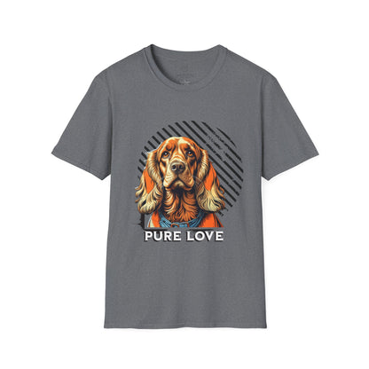 Pure Love Dog T-Shirt - Unisex Softstyle Tee for Dog Lovers