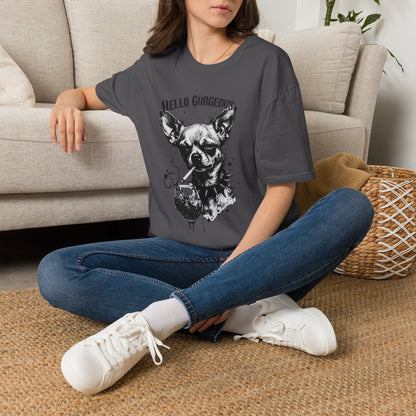 Chihuahua 'Hello Gorgeous' Tee - Cute Dog Graphic T-Shirt