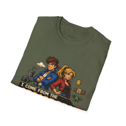 Retro Arcade Era T-Shirt — Pixel RPG Game Tribute
