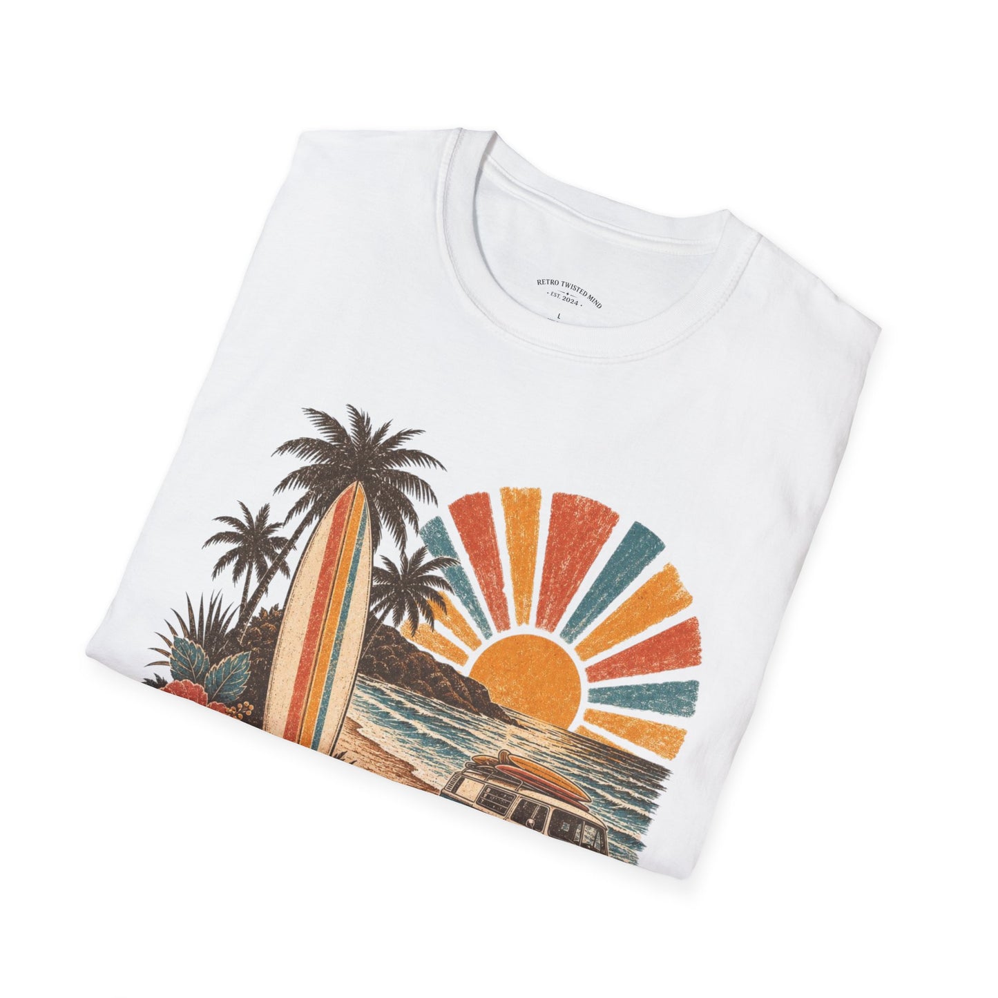 Retro Surf Sunset T-Shirt