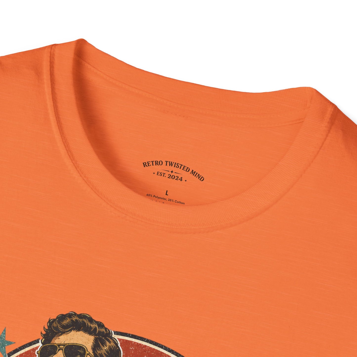 Vintage Human T-Shirt — Retro 70s Duo Graphic Tee