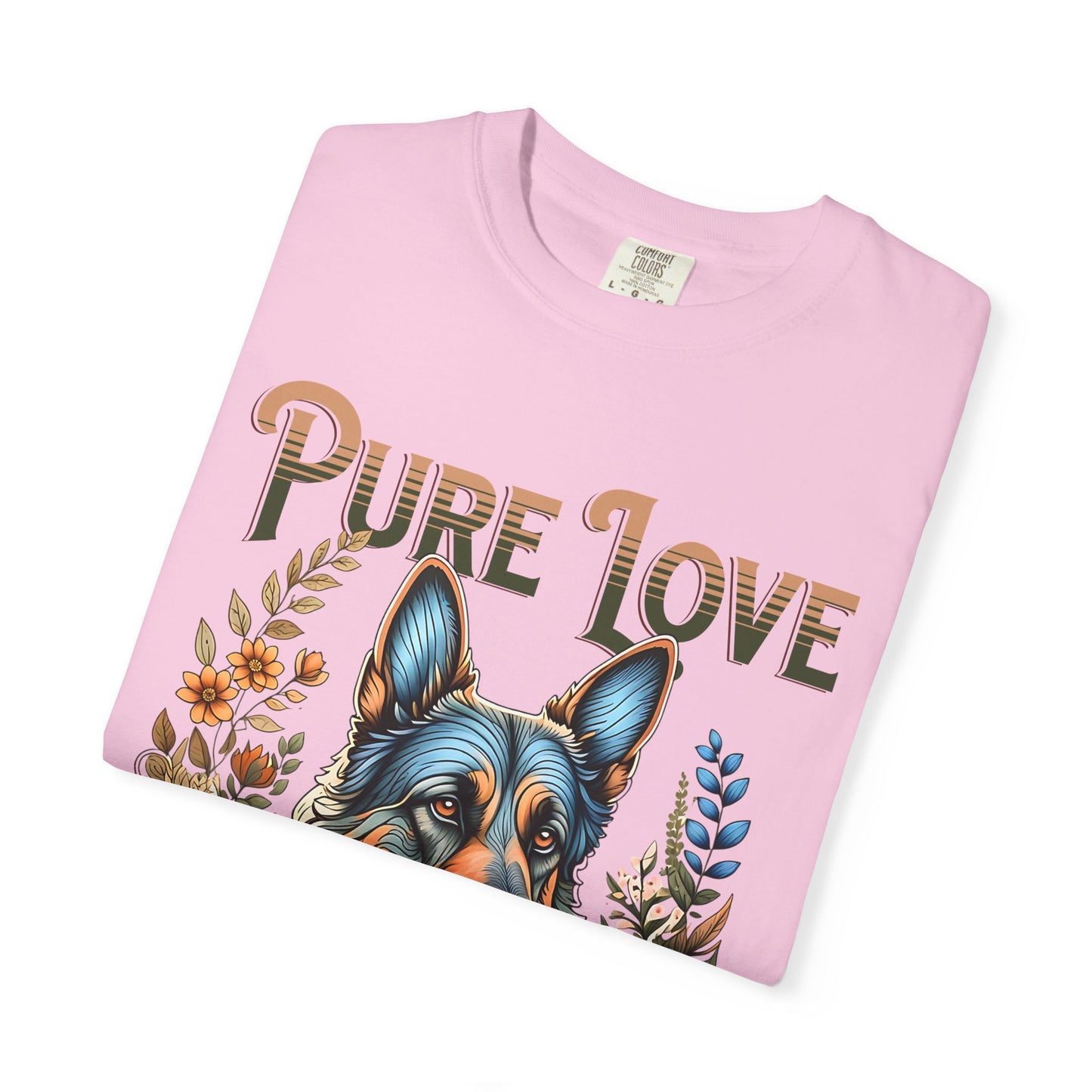 Pure Love Dog Art Unisex Garment-Dyed T-Shirt