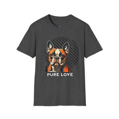 Pure Love French Bulldog Unisex Softstyle T-Shirt