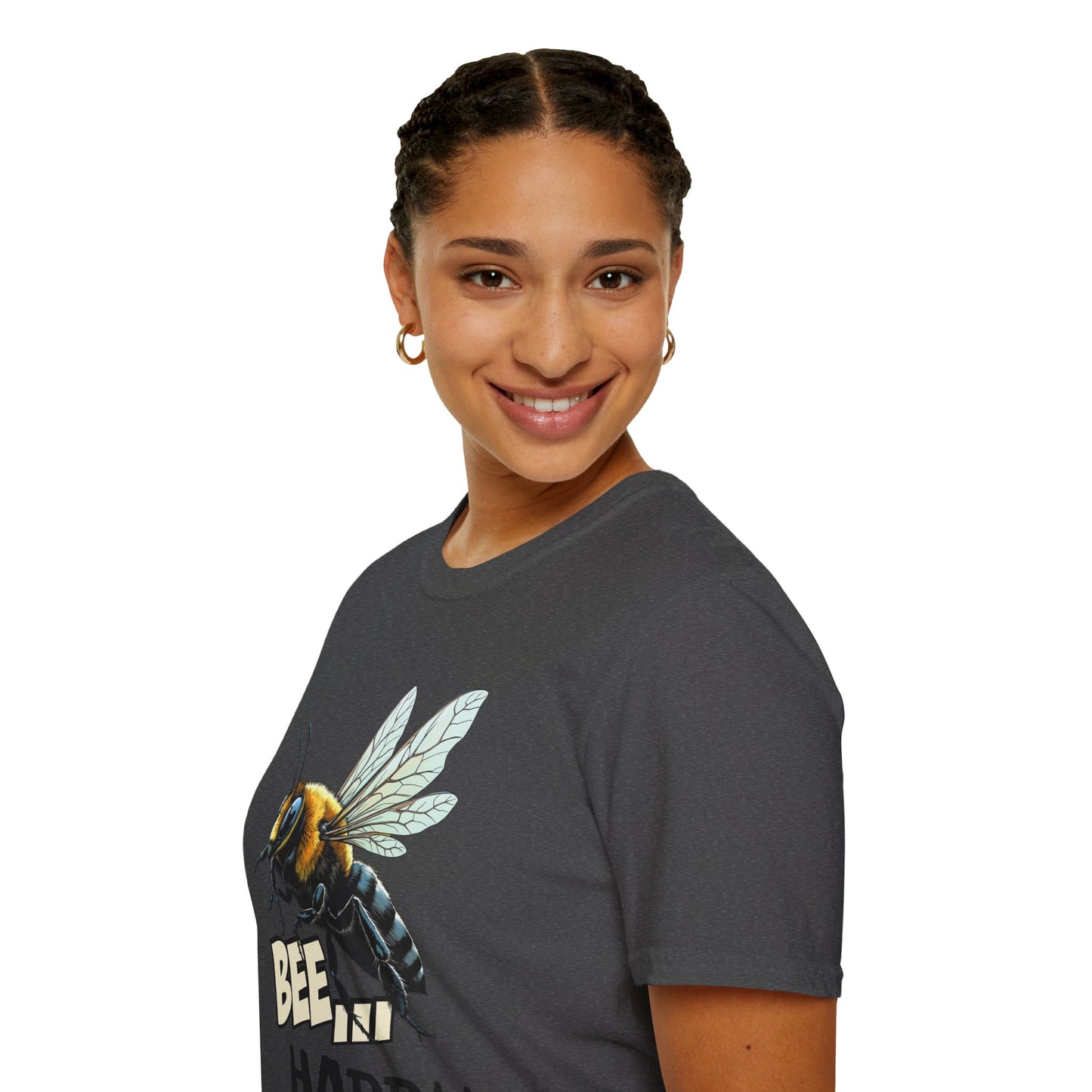 Bee Happy T‑Shirt — Cute Bumblebee Graphic Tee