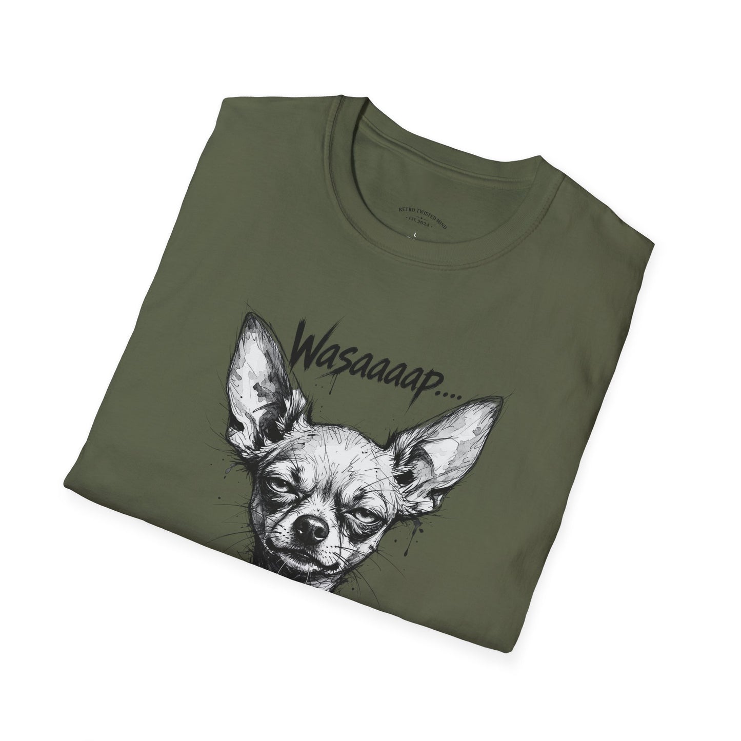 Chihuahua 'Wasaaaap' Graphic T-Shirt — Funny Dog Tee for Pet Lovers