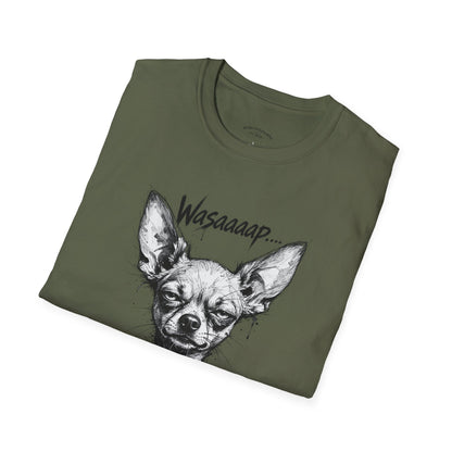 Chihuahua 'Wasaaaap' Graphic T-Shirt — Funny Dog Tee for Pet Lovers