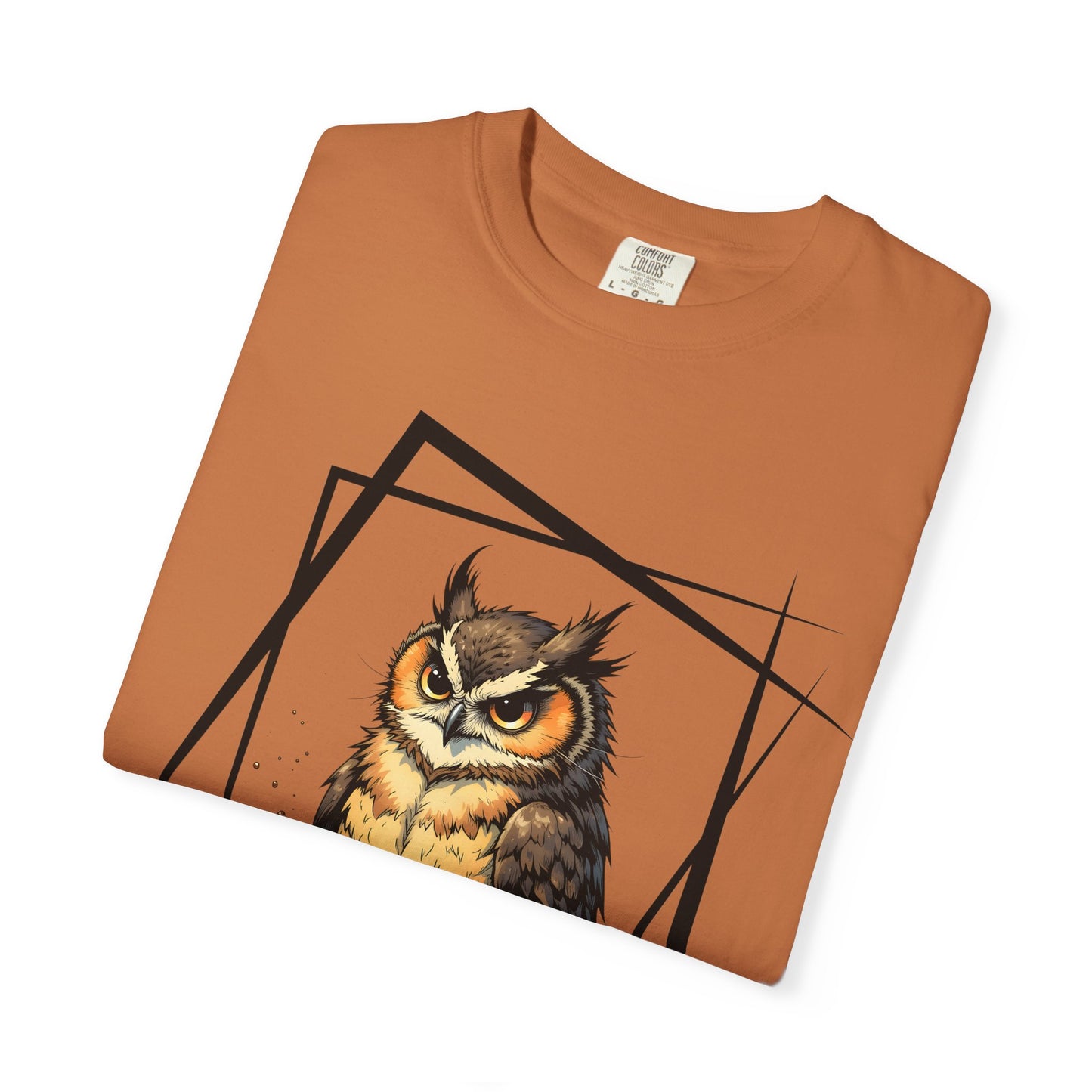 Owl & Coffee Graphic T-Shirt — 'A Day to Coffee and Contemplate'
