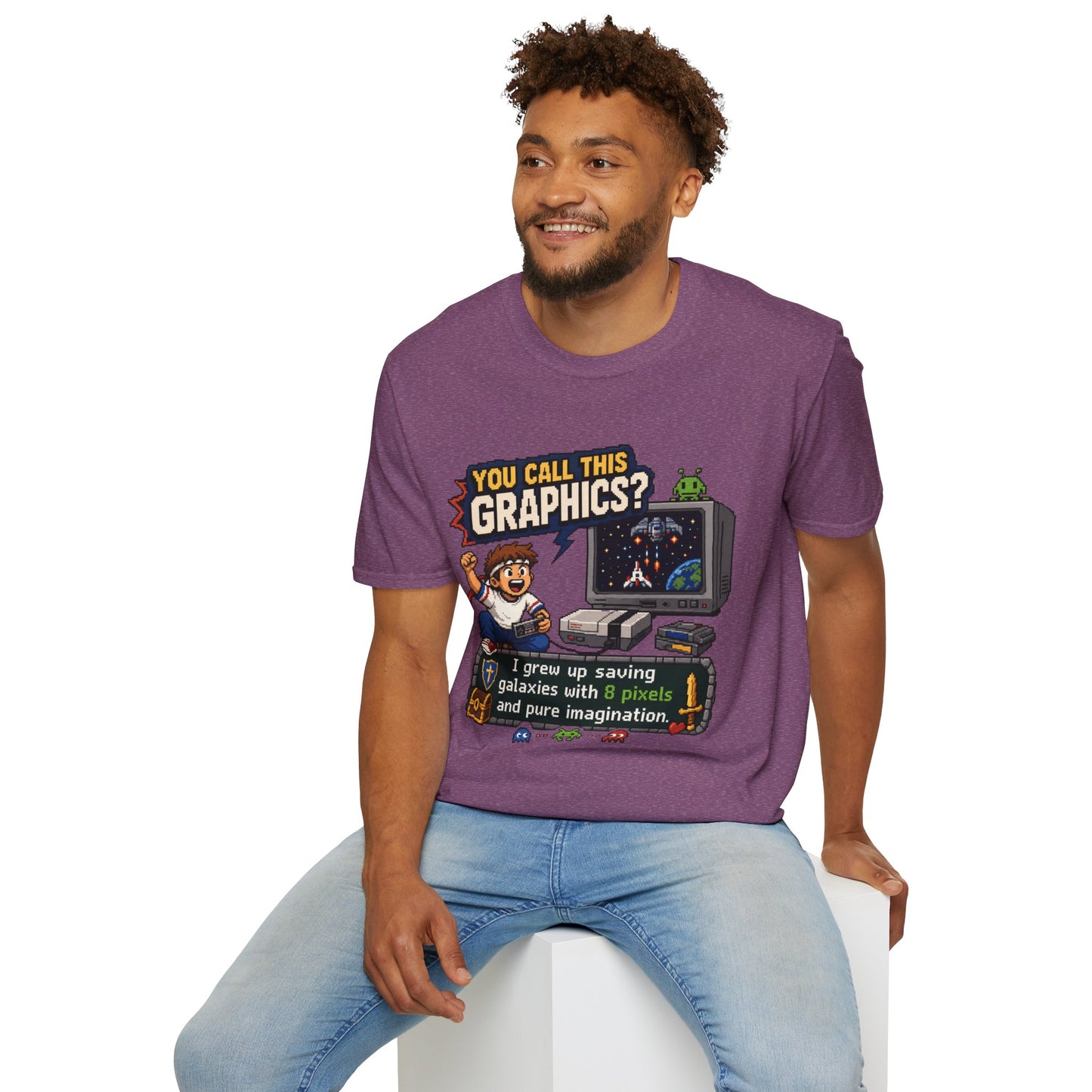 T-Shirt — "You Call This Graphics?" Retro Gamer Vintage Video Game Tee