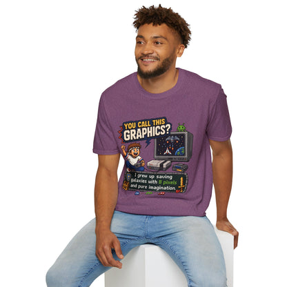T-Shirt — "You Call This Graphics?" Retro Gamer Vintage Video Game Tee