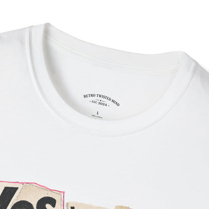 T-Shirt — "Yes We Share, So What?" Retro Collage Graphic Tee