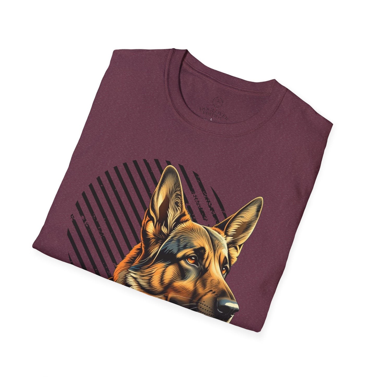 German Shepherd Pure Love Unisex Softstyle T-Shirt .dog