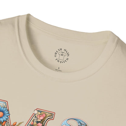 Floral Mama Unisex T-Shirt, Softstyle Tee, Casual Wear, Gift for Mother day,mama