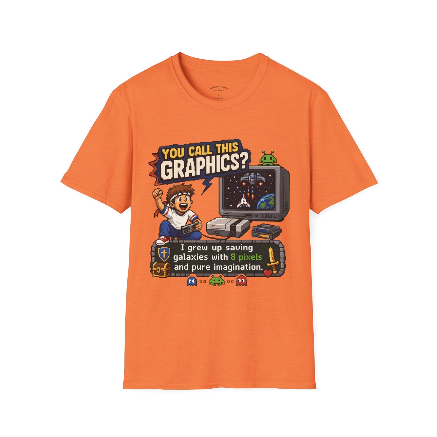 T-Shirt — "You Call This Graphics?" Retro Gamer Vintage Video Game Tee