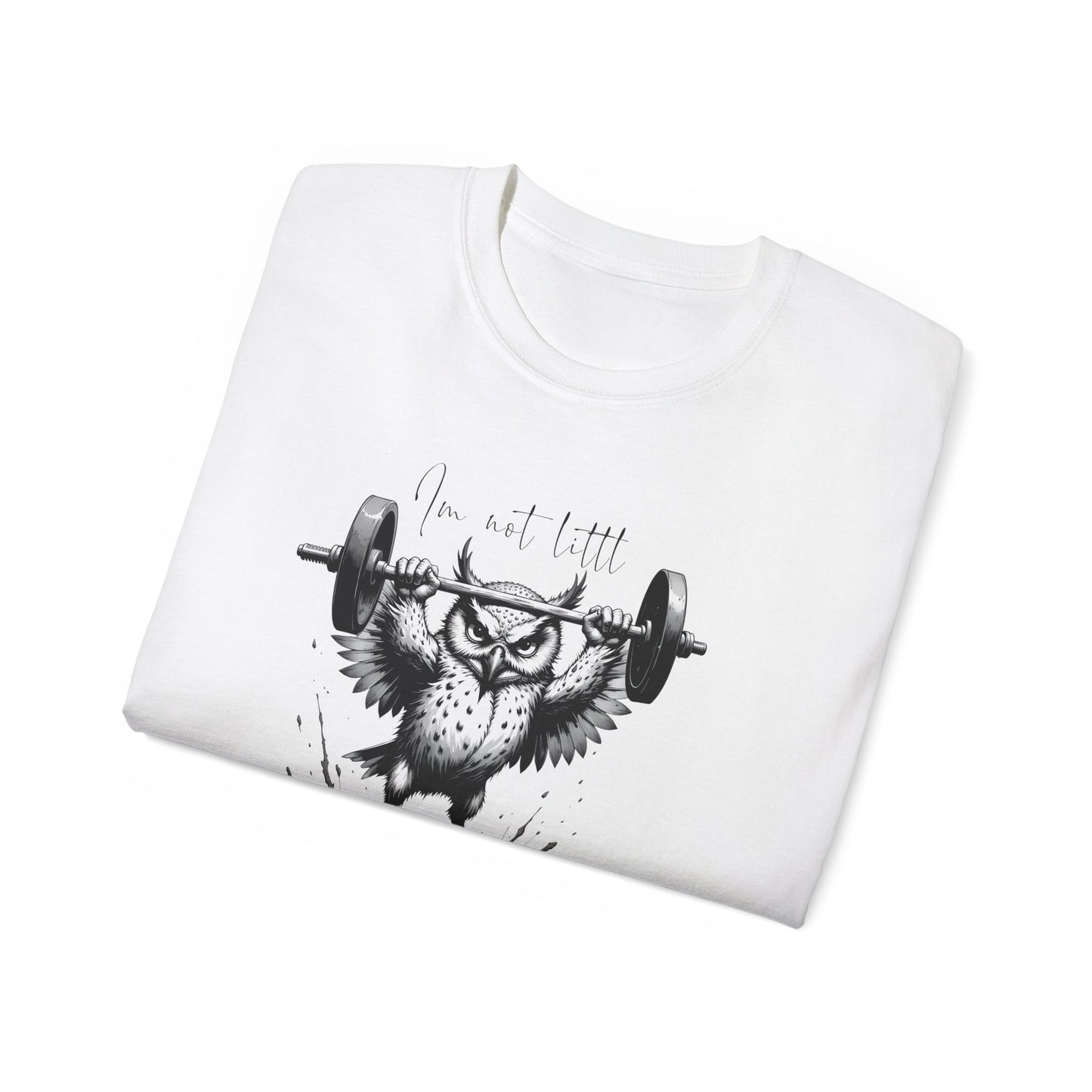 Fitness Owl Graphic Tee — "I’m Not Old, I’m Compacted" Motivational Weightlifting T-Shirt