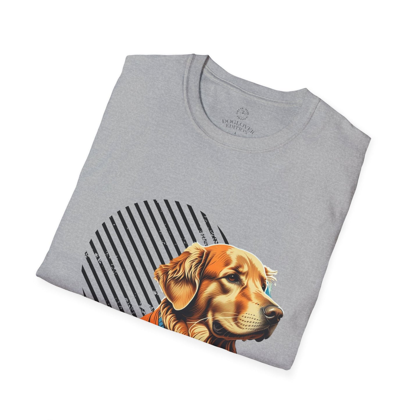 Pure Love Golden Retriever T-Shirt – Unisex Softstyle Tee for Dog Lovers
