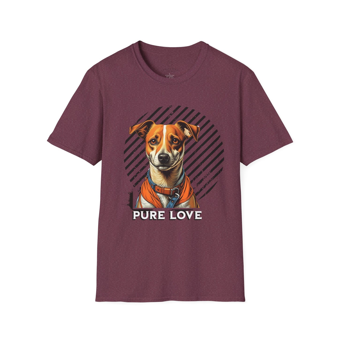 Pure Love Dog Unisex T-Shirt - Softstyle Cotton Tee for Animal Lovers
