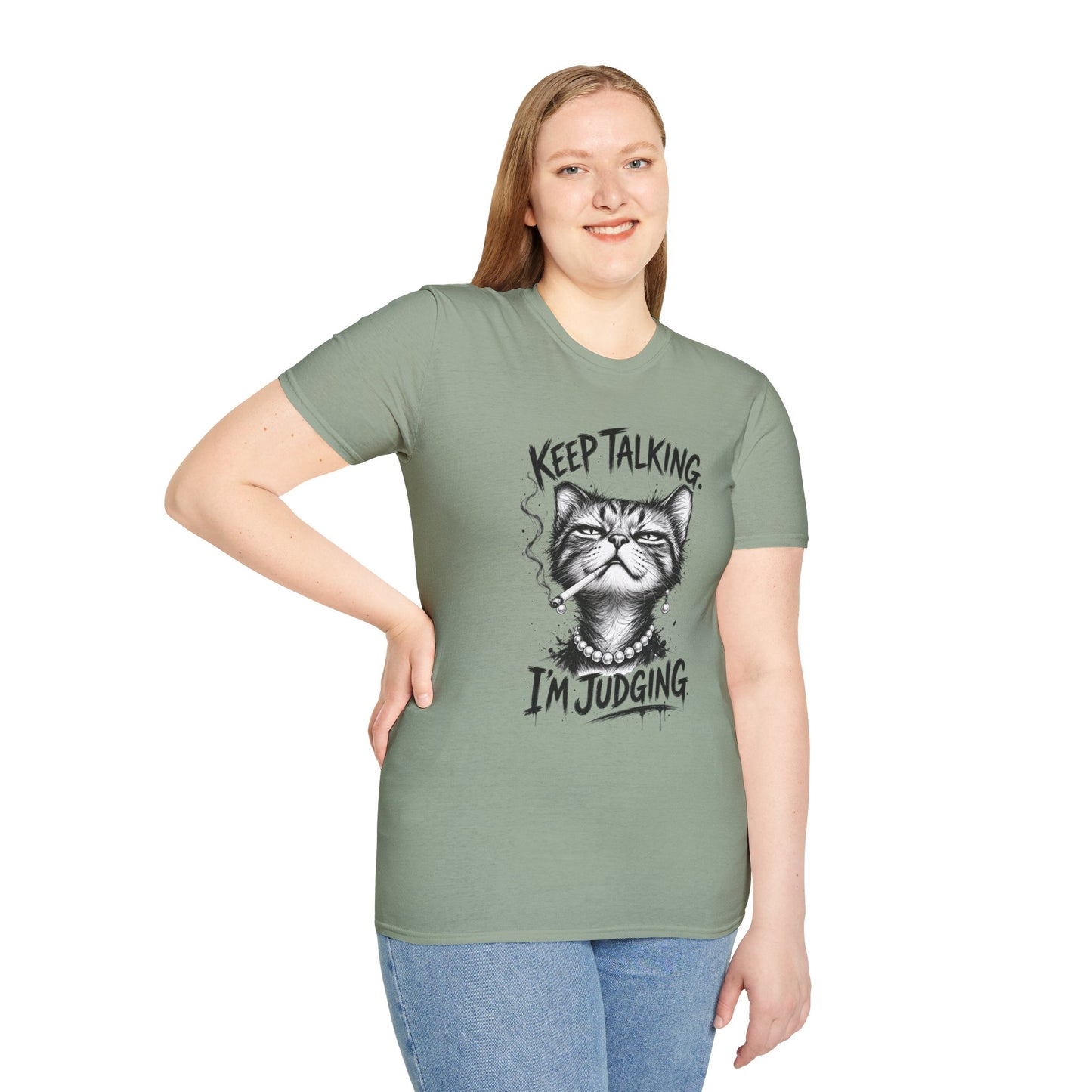 Keep Talking, I'm Judging Cat T-Shirt