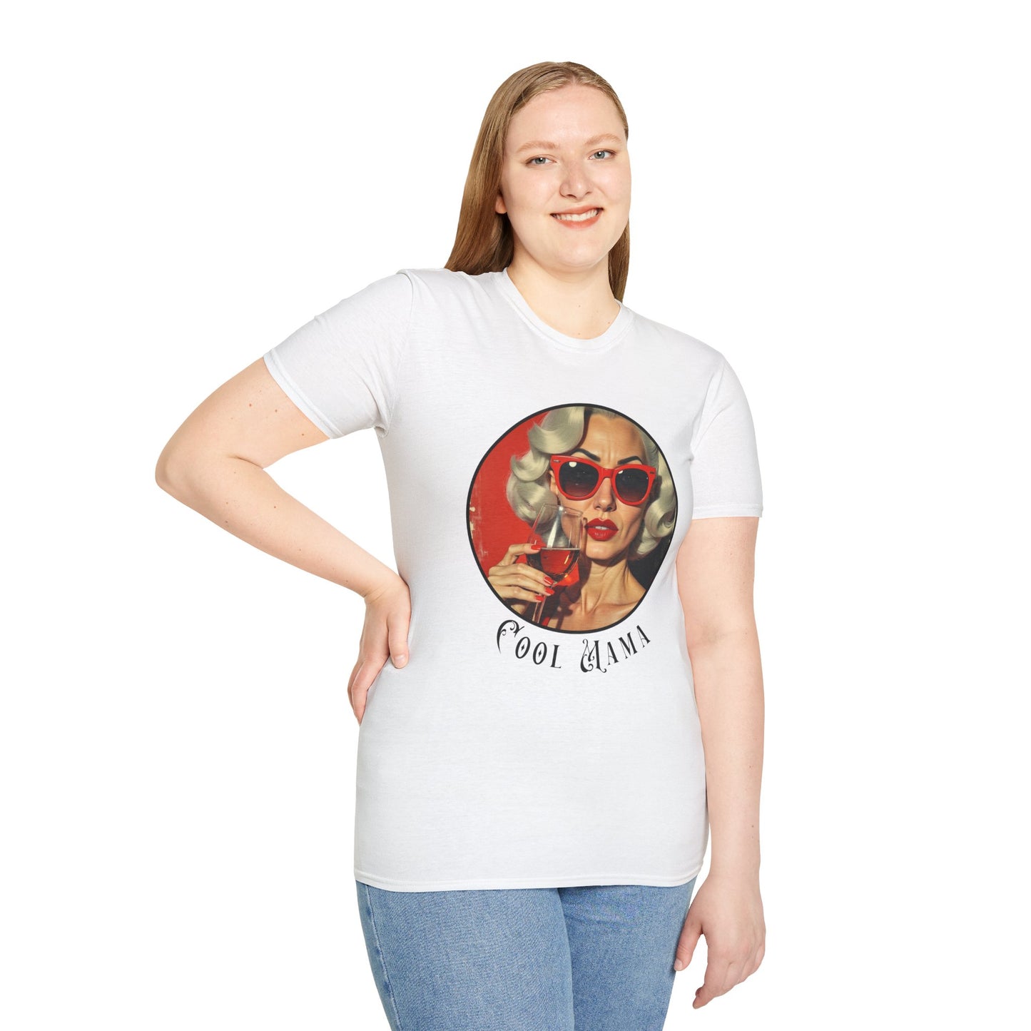 Cool Mama Unisex Softstyle T-Shirt - Stylish Vintage Vibe for Fashion Lovers