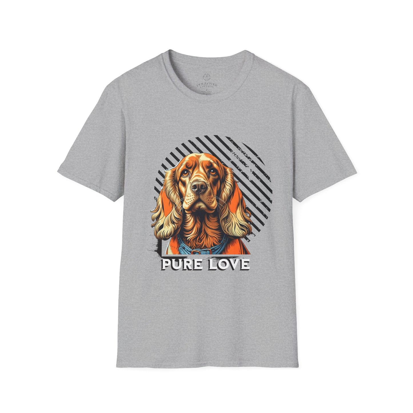 Pure Love Dog T-Shirt - Unisex Softstyle Tee for Dog Lovers