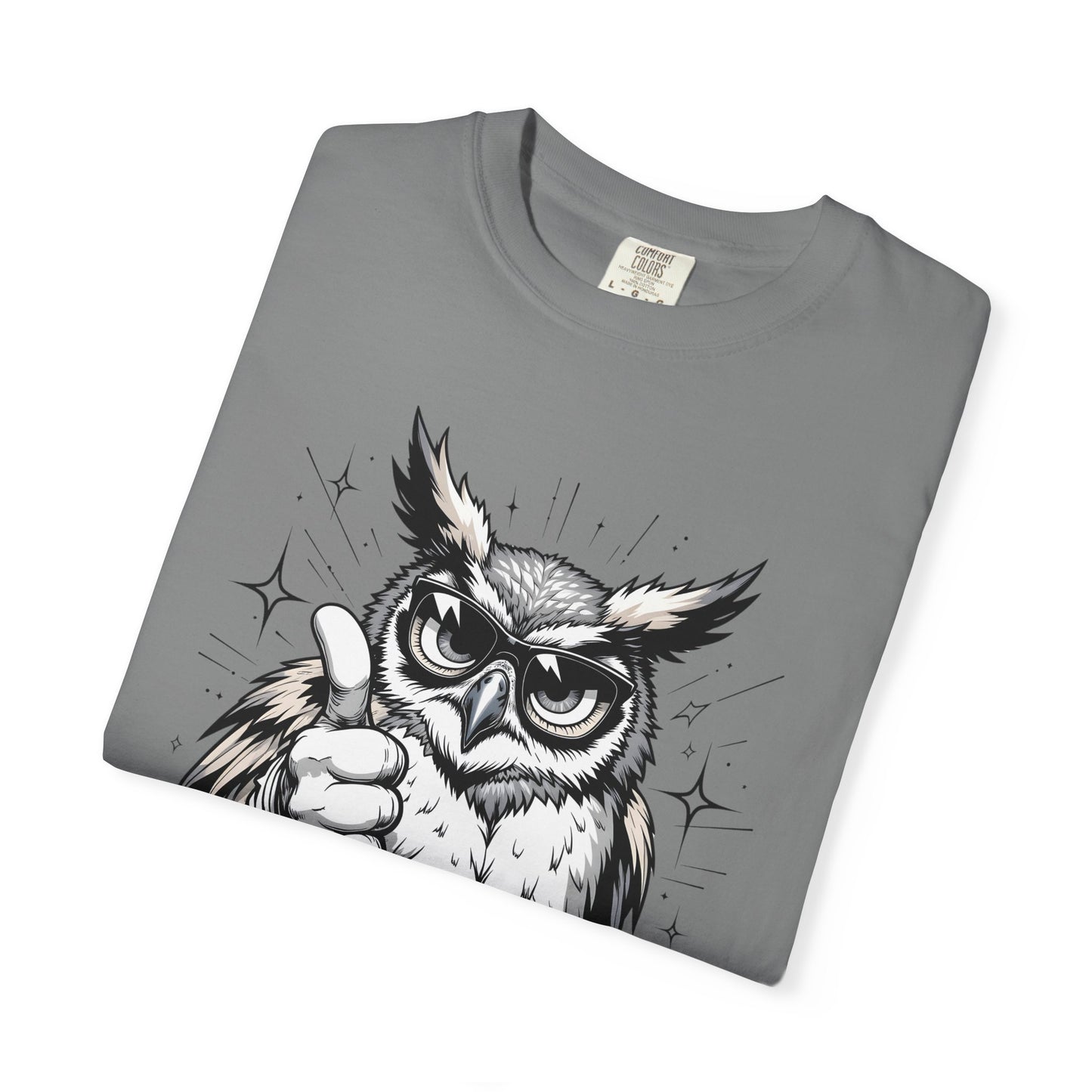 Good Job Owl T-Shirt — Thumbs-Up Retro Owl Graphic Tee