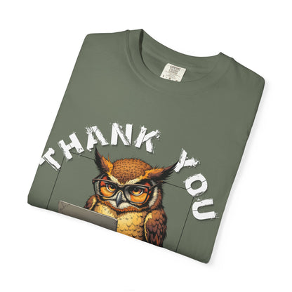 Owl 'Thank You, Not Interested' Graphic T-Shirt