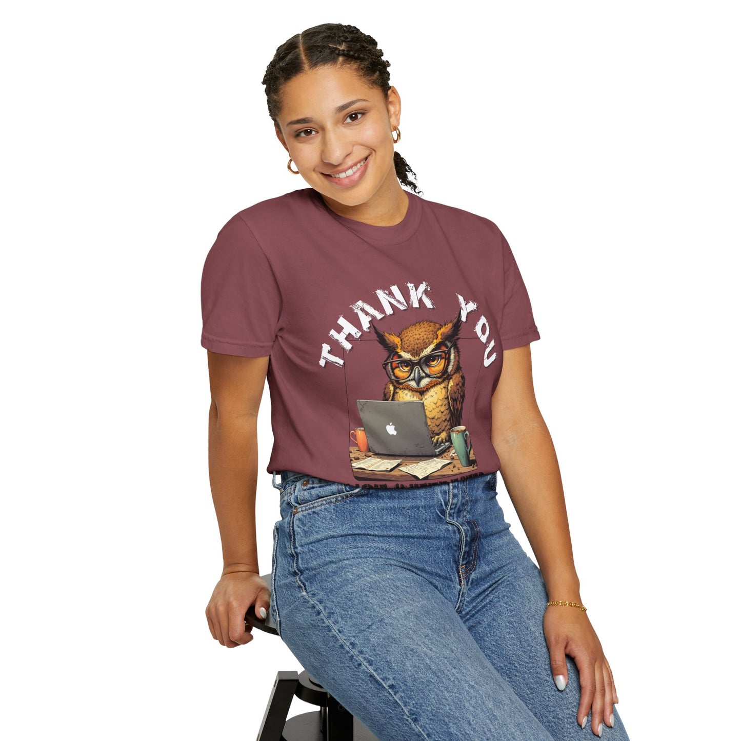 Owl 'Thank You, Not Interested' Graphic T-Shirt
