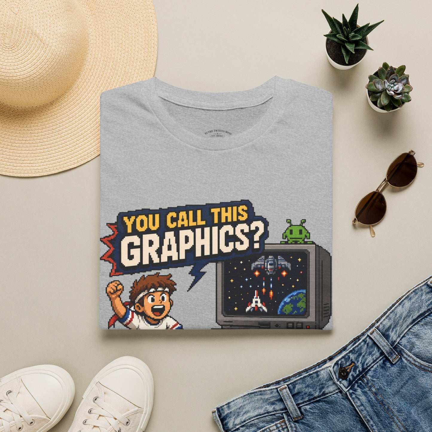 T-Shirt — "You Call This Graphics?" Retro Gamer Vintage Video Game Tee