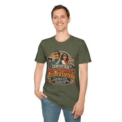 Certified Pre-Pandemic Survivor T-Shirt — Retro 70s Vintage Graphic