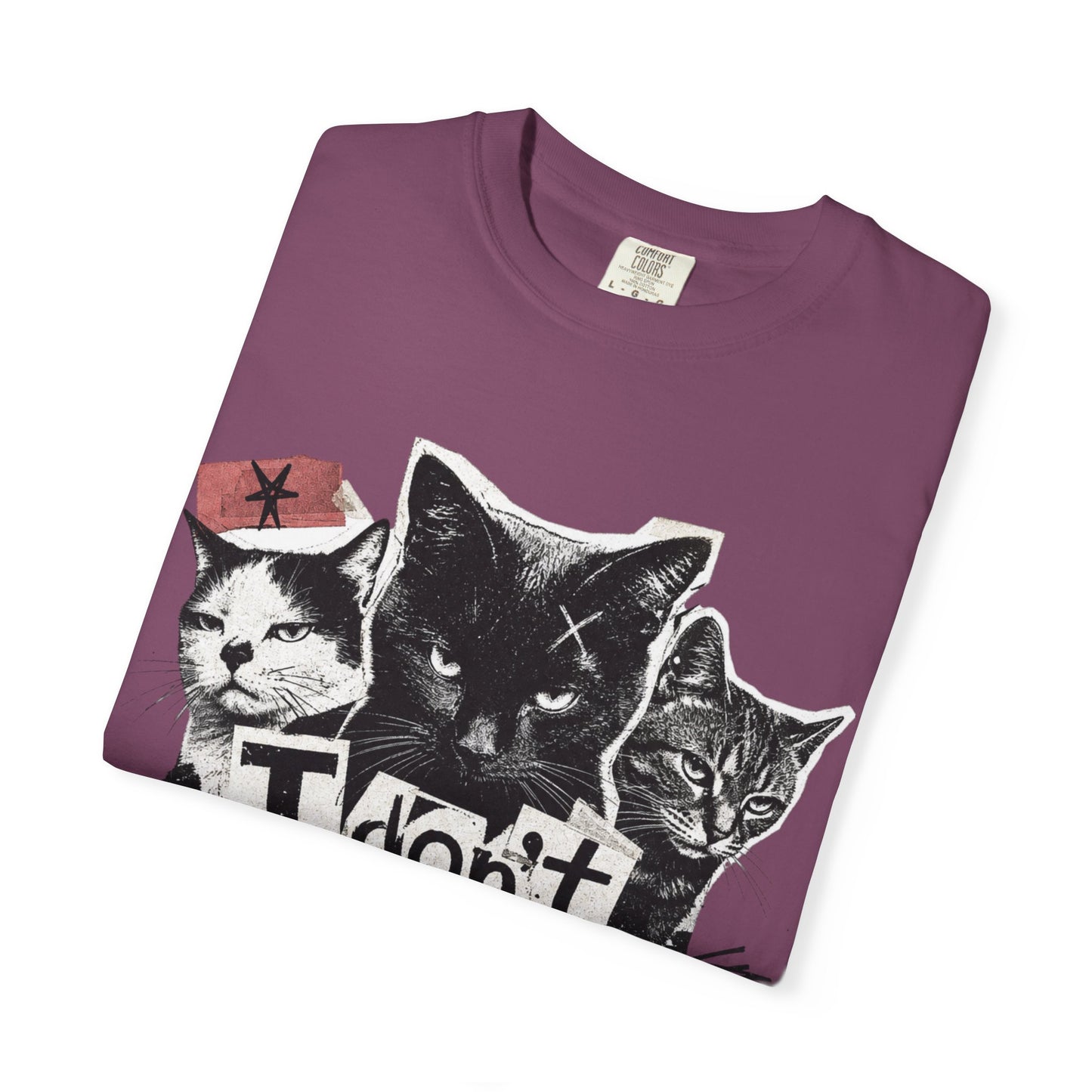 I Don’t Trust People Cat T-Shirt — Grunge Graphic Tee for Cat Lovers