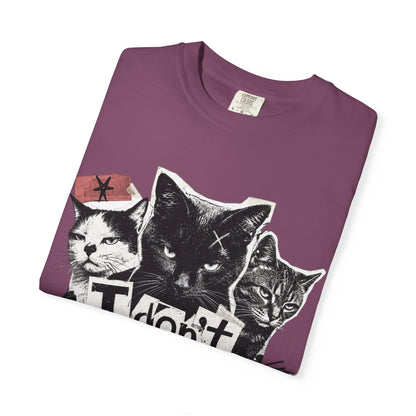 I Don’t Trust People Cat T-Shirt — Grunge Graphic Tee for Cat Lovers